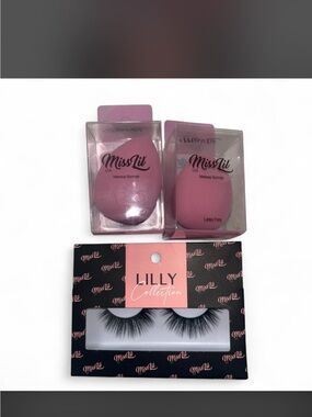Pink Makeup Sponges with Lilly Collection Pink Lashes